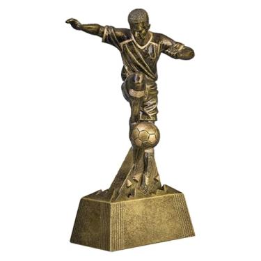 Imagem de Generic Estátua de jogador de futebol como peça central de mesa, estatueta decorativa moderna, ornamento para mesa de jantar, escritório ou presente de, Style B