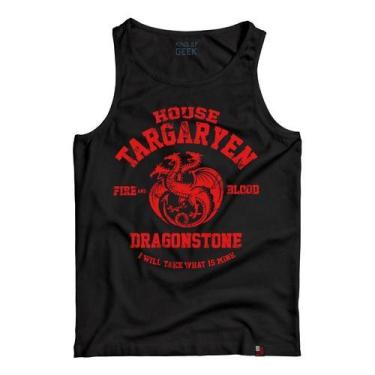 Imagem de Camiseta Regata House Targaryen Game Of Thrones Camisa Got - KING OF G