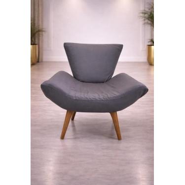 Imagem de Capa Poltrona Vegas Borboleta - Taty Capas e Confecções, Cinza