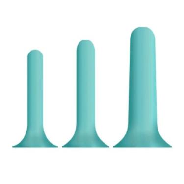 Imagem de Kit Dilatadores Anal e Vagina Progressivos Com 3 Tamanhos e Nécessaire Para Exercícios Pélvicos HZ666