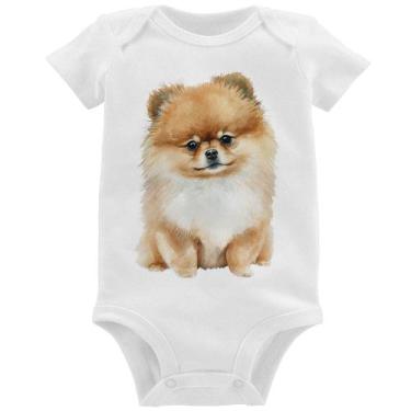 Imagem de Body Bebê Cachorro Spitz Alemão Lulu da pomerânia - Foca na Moda, Bran