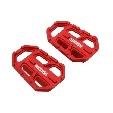 Imagem de Anti-derrapante Pedais largos para descanso de pés, pedais 18-20 para BMW R1250GS 2018 2019 2020 R1250 GS R 125 0GS(Red)