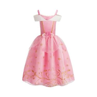 Imagem de Vestido De Fantasia De Princesa Para Meninas, Rapunzel, Bela, Natal, A