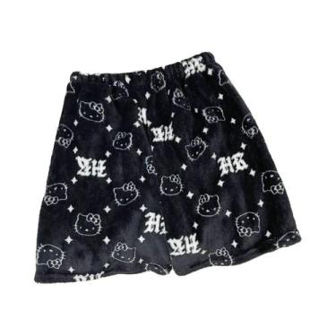 Imagem de Pijamas De Flanela Hello Kitty Para Mulheres Em Tamanho Plus, Calças C