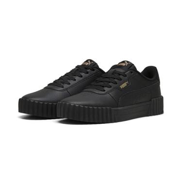 Imagem de PUMA Tênis feminino Carina 3.0, PUMA Preto/PUMA Dourado, 9 US