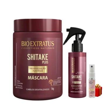 Imagem de Kit Shitake Finalização Nutritiva 1 Máscara 1kg 1 Spray Elixir 100ml +