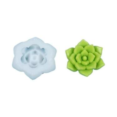 Imagem de Molde De Silicone Para Velas De Cacto Suculento DIY Para Sabonete Arom