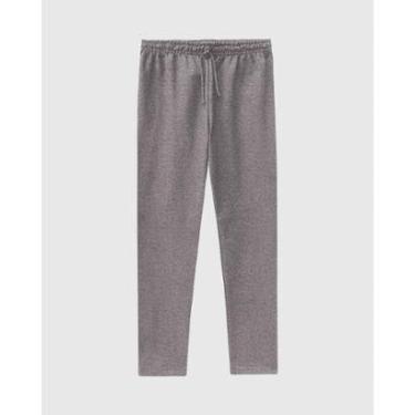 Imagem de Calça Básica Masculina Em Moletom Sem Flanela Cinza Escuro - G-Masculino