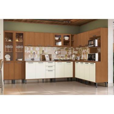 Imagem de Cozinha Modulada Kappesberg 14 Peças Linna C14P12 Canela/Off White
