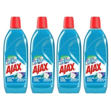 Imagem de Kit 4 Limpador Diluível Ajax Festa Das Flores Mar De Flores 1 Litro