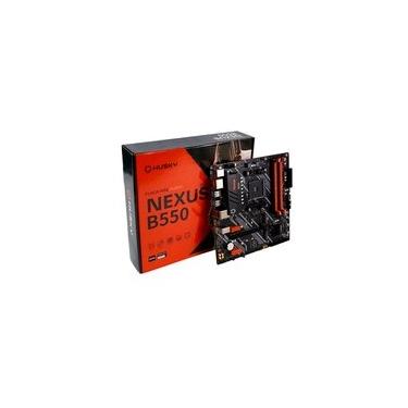 Imagem de Placa-Mãe Husky Nexus B550, M.2 NVMe, DDR4 3200MHz, Ryzen 5000/3000, Micro-ATX, HDMI/DP, 64GB Dual Channel - HPM550