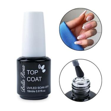 Imagem de Top Coat Finalizador Unhas Bella Rosa Uv/Led Soak-Off, 18Ml