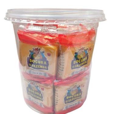 Imagem de Doce De Leite Puro Quadrado Pote 20 Unidades Doçura Fazenda