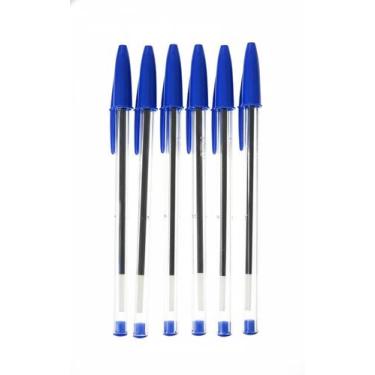 Imagem de Kit 6 canetas bic cristal azul