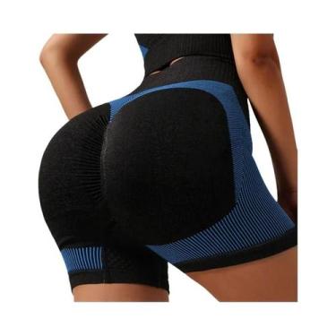 Imagem de Shorts De Yoga Femininos De Cintura Alta Para Treino, Fitness, Levanta