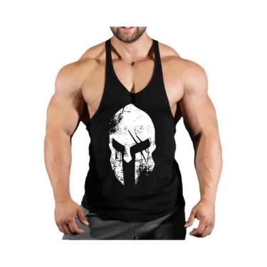 Imagem de Colete Masculino Sem Mangas Para Fitness E Corrida, Cor Sólida, Respir