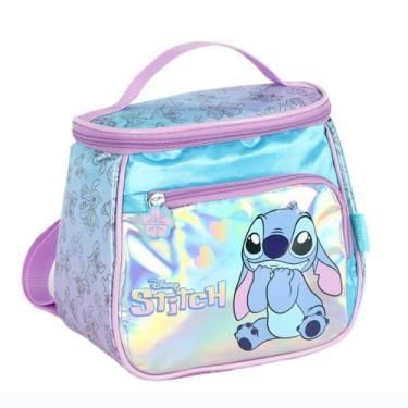 Imagem de Lancheira Térmica Holográfica STITCH Azul Luxcel LA42413SC