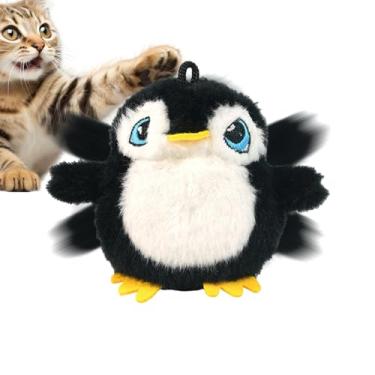 Imagem de Brinquedo de gato com asas batendo – suprimentos interativos para gatinhos recarregáveis por USB, brinquedos eletrônicos com abas ativadas por toque, para animais de estimação, casa, sala de estar