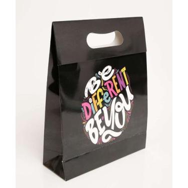 Imagem de Embalagem Presente Sacola Estampada Marisa-74148, UN, Preto