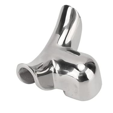 Imagem de Bocal de desviador de filtro de café, bocal de guia duplo de aço inoxidável para máquinas de café semiautomáticas, à prova de ferrugem e, para lojas e restaurantes