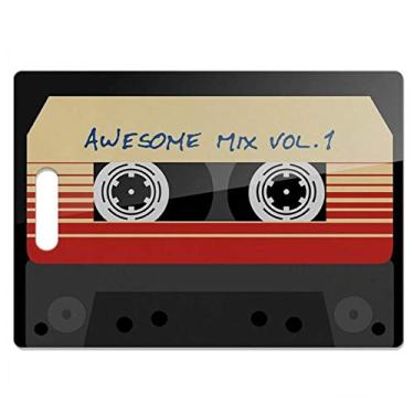 Imagem de Tábua De Carne De Vidro 35x25cm Fita K7, Beek Geek's Stuff, Tb-fitak7, Preta