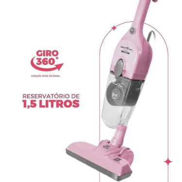 Imagem de Aspirador de Pó Rosa Vertical Britânia 2 em 1 1400W BASE30 220V
