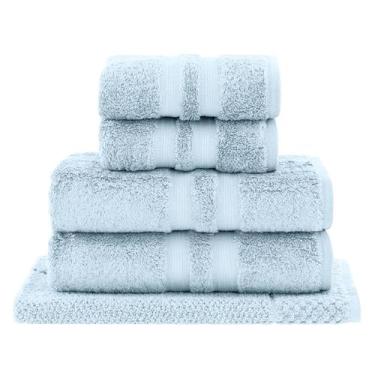 Imagem de Kit Jogo De Toalhas Buddemeyer 5 Peças Algodão Egipcio Banho Rosto e P