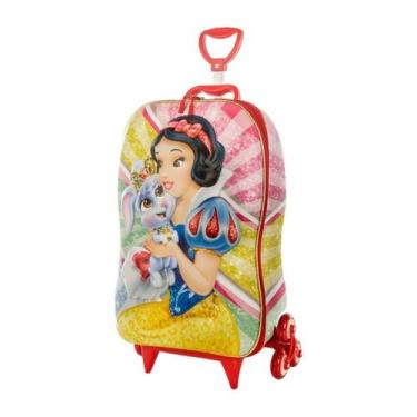 Imagem de Mala de Viagem Infantil Com Rodinha Branca de Neve 3D - MAX TOY