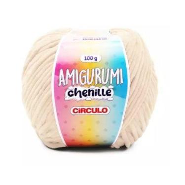 Imagem de FIO AMIGURUMI CHENILLE COR 3148 MACADÂMIA 100G CÍRCULO - Ideal para Am
