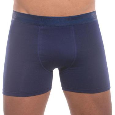 Imagem de Cueca Boxer Algodão Para Adulto da Lupo, Marinho, G
