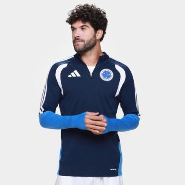 Imagem de Blusa Cruzeiro 26/27 Treino Jogador Adidas Masculina, Azul escuro, P