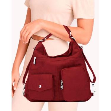 Imagem de Bolsa Mochila 2 em 1 Feminina Grande Estilosa e Versátil Dia a Dia - M