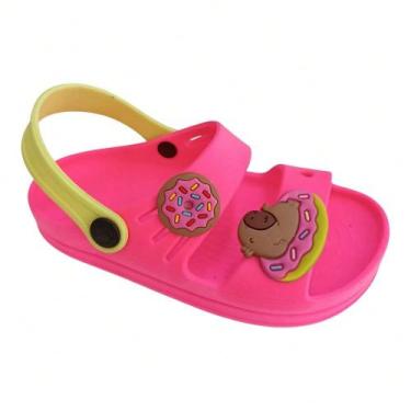 Imagem de Papete Sandália Capivara Donuts Leve Verão Menina Infantil 21 ao 32 - 