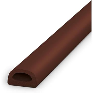 Imagem de Veda Frestas Adesivo 6mm Marrom Isolamento Térmico Vedação Porta Janela