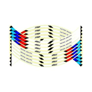 Imagem de Adesivos Refletivos Para Roda De Moto De 17 E 18 Polegadas, Fita De Ar