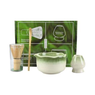 Imagem de Conjunto De Tigelas De Matcha Da Dinastia Song, Estilo Japonês, Batedo