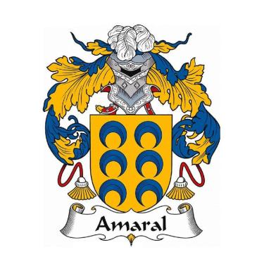 Imagem de Pôster Heráldica Brasão Da Família Amaral 32X43 Cm