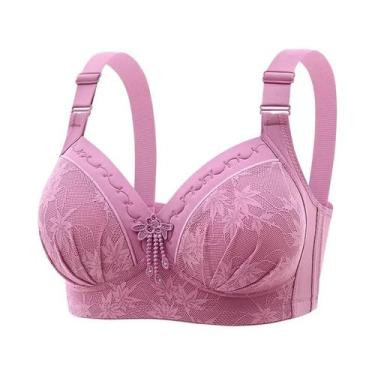 Imagem de Sutiã De Amamentação plus Size Com Renda Estampada, Confortável, Sem A