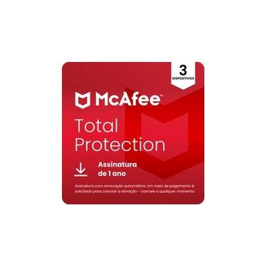 Imagem de McAfee, Proteção para 3 Dispositivo, 1 Ano - MTP31BAM3RAAD