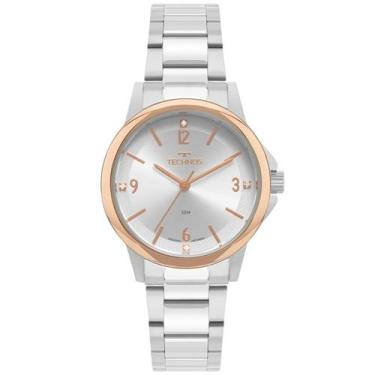 Imagem de Relógio technos feminino prata e rose 2035mxl/1k