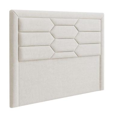 Imagem de Cabeceira Casal Queen Cama Box 160 Cm Roma Linho Cru - Nexta Casa