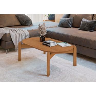 Imagem de Mesa De Centro Lizz Oblonga Cedro - Casa D Móveis