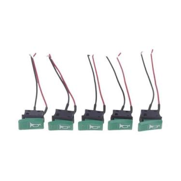 Imagem de Interruptor De Botão De Pressão Momentâneo Universal Verde De 2 Pinos 