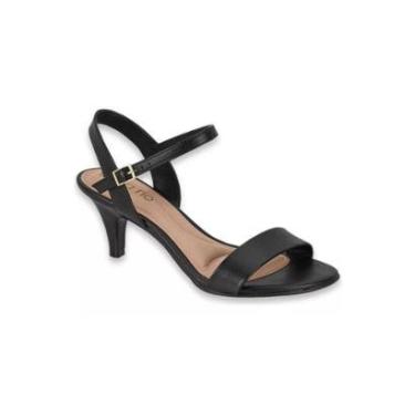 Imagem de Sandália Beira Rio Salto Baixo Festa Conforto 8308.1430 Preto-Feminino