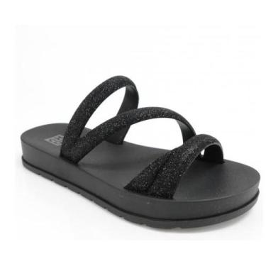 Imagem de Sandália Infantil Zaxy Nina Glitter, Preto, 29