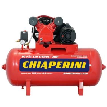 Imagem de Compressor de Ar 10/110 RED Média Pressão 10 PCM 110 Litros Monofásico - 19195 - CHIAPERINI