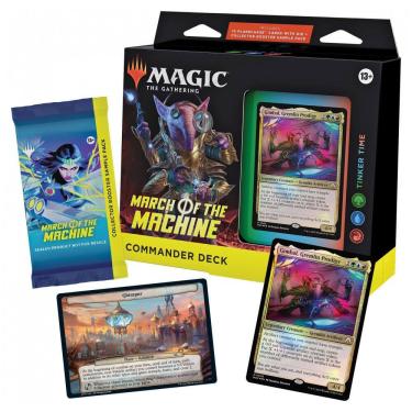 Imagem de Magic The Gathering Marcha das Máquinas Deck de Commander, Hora de Inventar com 100 Car...