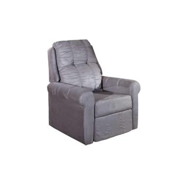 Imagem de Poltrona Do Papai Reclinável MH1216 Slim Two Way Suede Cinza Herval