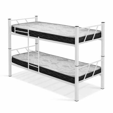 Imagem de Beliche Solt em Aco com 2 Colchoes Solt 88 cm Espuma D20 Agatha Klm