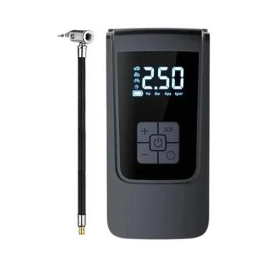 Imagem de Compressor De Ar Elétrico Portátil Para Inflar Pneus De Carro, Moto E 